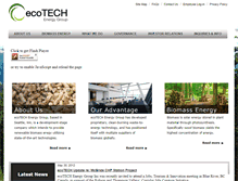 Tablet Screenshot of ecotechenergygroup.com